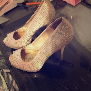Jennifer Lopez rhinestone heels! Size 6.5